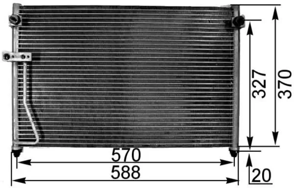 Kondensator, Klimaanlage MAHLE AC 301 000S