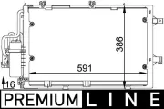 Kondensator, Klimaanlage MAHLE AC 308 000P