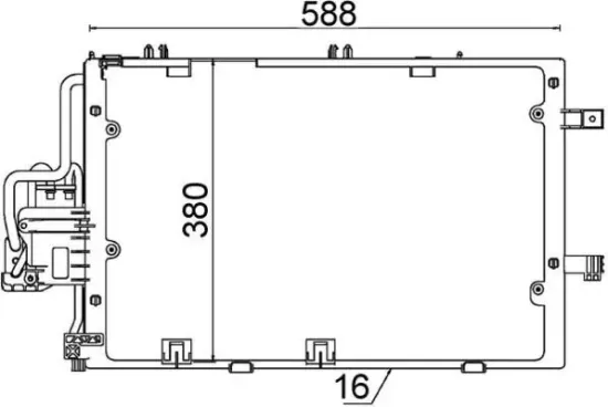 Kondensator, Klimaanlage MAHLE AC 308 000S Bild Kondensator, Klimaanlage MAHLE AC 308 000S