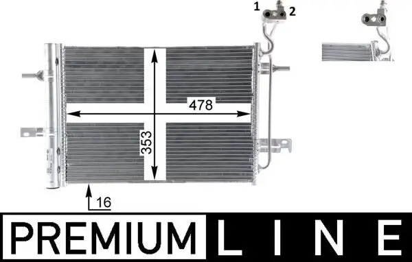 Kondensator, Klimaanlage MAHLE AC 30 000P