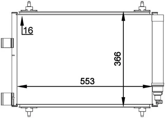 Kondensator, Klimaanlage MAHLE AC 314 000P