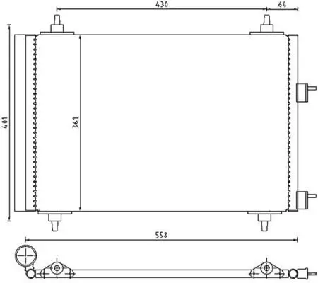 Kondensator, Klimaanlage MAHLE AC 315 000P Bild Kondensator, Klimaanlage MAHLE AC 315 000P