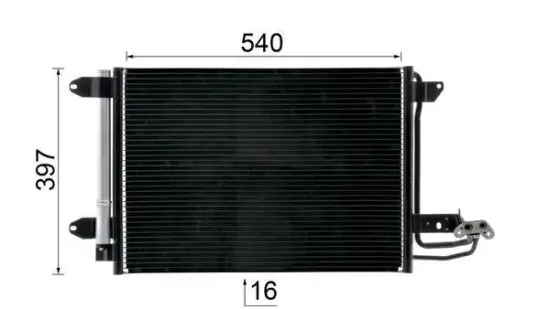 Kondensator, Klimaanlage MAHLE AC 324 000S Bild Kondensator, Klimaanlage MAHLE AC 324 000S