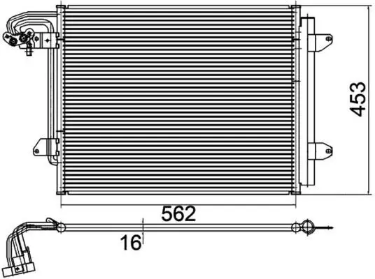 Kondensator, Klimaanlage MAHLE AC 325 000P Bild Kondensator, Klimaanlage MAHLE AC 325 000P