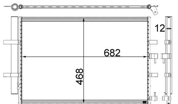 Kondensator, Klimaanlage MAHLE AC 32 000P