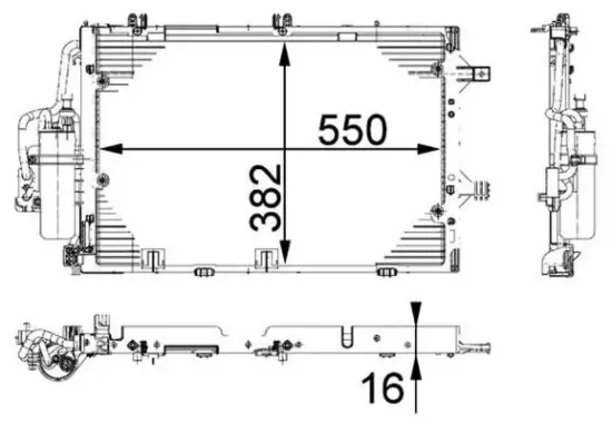 Kondensator, Klimaanlage MAHLE AC 335 000P Bild Kondensator, Klimaanlage MAHLE AC 335 000P