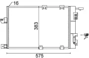 Kondensator, Klimaanlage MAHLE AC 339 000S