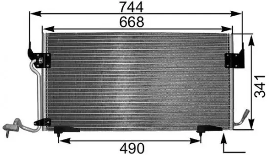 Kondensator, Klimaanlage MAHLE AC 341 000P Bild Kondensator, Klimaanlage MAHLE AC 341 000P