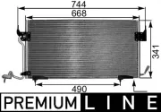 Kondensator, Klimaanlage MAHLE AC 341 000P