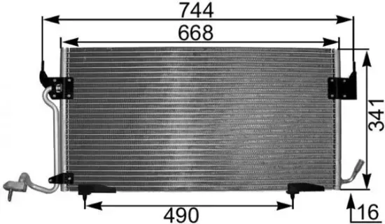 Kondensator, Klimaanlage MAHLE AC 342 000S Bild Kondensator, Klimaanlage MAHLE AC 342 000S