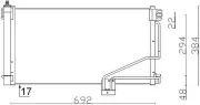 Kondensator, Klimaanlage MAHLE AC 347 001S