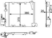 Kondensator, Klimaanlage MAHLE AC 349 000P