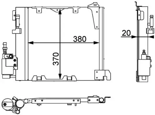 Kondensator, Klimaanlage MAHLE AC 349 000P Bild Kondensator, Klimaanlage MAHLE AC 349 000P