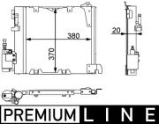 Kondensator, Klimaanlage MAHLE AC 349 000P