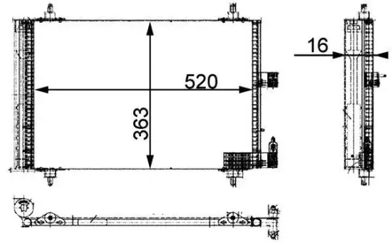 Kondensator, Klimaanlage MAHLE AC 350 000P Bild Kondensator, Klimaanlage MAHLE AC 350 000P