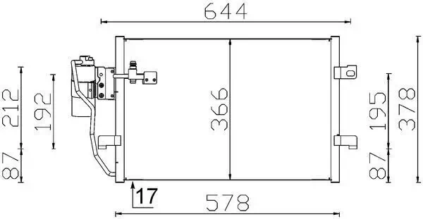 Kondensator, Klimaanlage MAHLE AC 351 000S