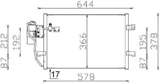 Kondensator, Klimaanlage MAHLE AC 351 000S Bild Kondensator, Klimaanlage MAHLE AC 351 000S