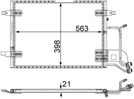 Kondensator, Klimaanlage MAHLE AC 352 000S