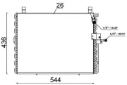 Kondensator, Klimaanlage MAHLE AC 357 000S