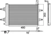 Kondensator, Klimaanlage MAHLE AC 359 000P