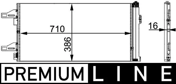 Kondensator, Klimaanlage MAHLE AC 363 000P