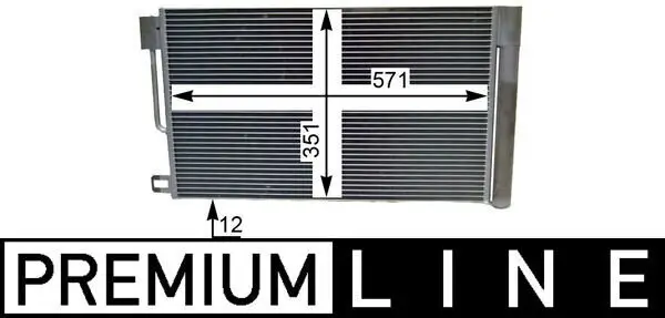 Kondensator, Klimaanlage MAHLE AC 367 000P