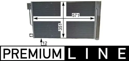 Kondensator, Klimaanlage MAHLE AC 367 000P Bild Kondensator, Klimaanlage MAHLE AC 367 000P