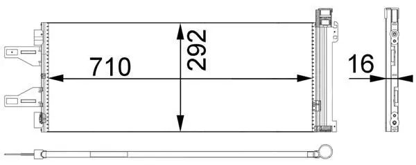 Kondensator, Klimaanlage MAHLE AC 368 000P