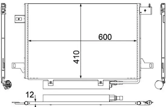 Kondensator, Klimaanlage MAHLE AC 369 000P Bild Kondensator, Klimaanlage MAHLE AC 369 000P