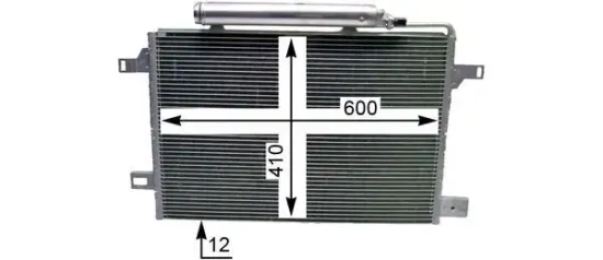 Kondensator, Klimaanlage MAHLE AC 369 000P Bild Kondensator, Klimaanlage MAHLE AC 369 000P