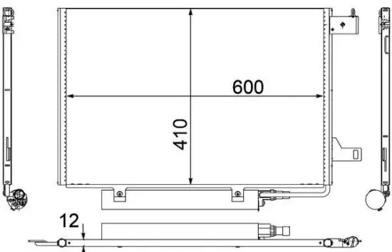 Kondensator, Klimaanlage MAHLE AC 370 000P Bild Kondensator, Klimaanlage MAHLE AC 370 000P