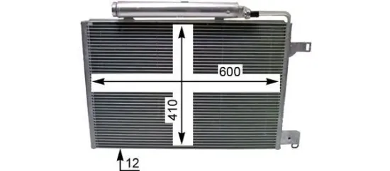 Kondensator, Klimaanlage MAHLE AC 370 000P Bild Kondensator, Klimaanlage MAHLE AC 370 000P