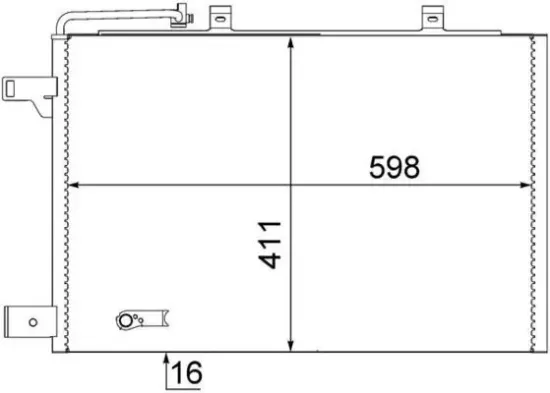 Kondensator, Klimaanlage MAHLE AC 370 000S Bild Kondensator, Klimaanlage MAHLE AC 370 000S