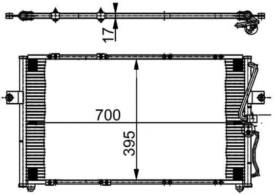 Kondensator, Klimaanlage MAHLE AC 379 000S