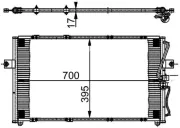 Kondensator, Klimaanlage MAHLE AC 379 000S