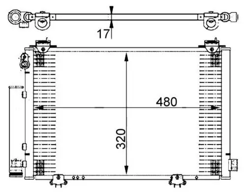 Kondensator, Klimaanlage MAHLE AC 385 000S