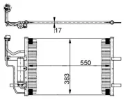 Kondensator, Klimaanlage MAHLE AC 386 000S