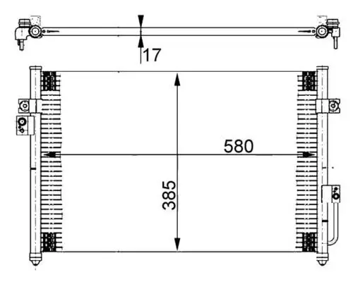 Kondensator, Klimaanlage MAHLE AC 388 000S