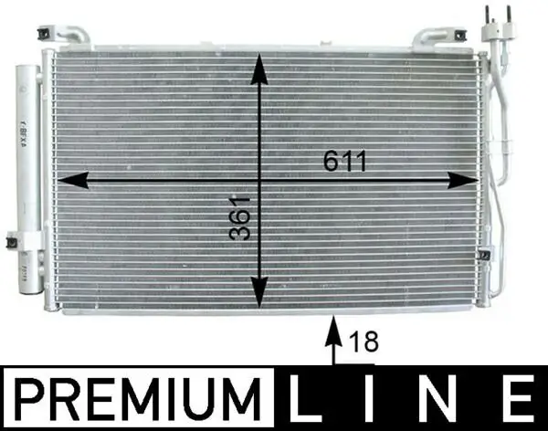 Kondensator, Klimaanlage MAHLE AC 392 000P