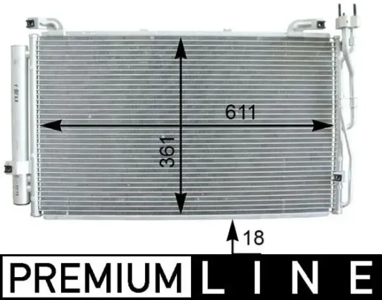 Kondensator, Klimaanlage MAHLE AC 392 000P Bild Kondensator, Klimaanlage MAHLE AC 392 000P