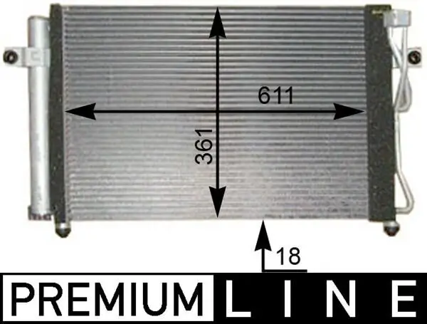 Kondensator, Klimaanlage MAHLE AC 394 000P