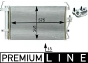 Kondensator, Klimaanlage MAHLE AC 398 000P