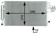 Kondensator, Klimaanlage MAHLE AC 399 000S