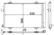 Kondensator, Klimaanlage MAHLE AC 39 000P