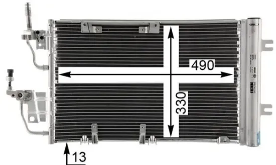 Kondensator, Klimaanlage MAHLE AC 400 000P Bild Kondensator, Klimaanlage MAHLE AC 400 000P