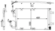 Kondensator, Klimaanlage MAHLE AC 400 000S