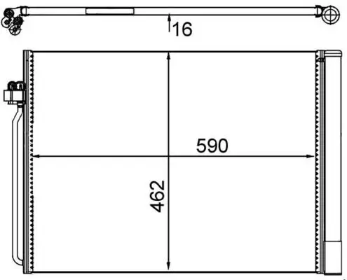 Kondensator, Klimaanlage MAHLE AC 405 000S Bild Kondensator, Klimaanlage MAHLE AC 405 000S