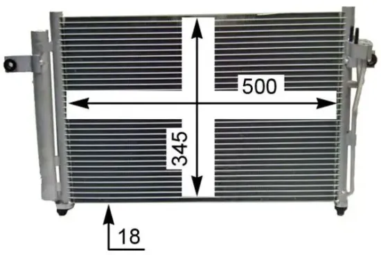 Kondensator, Klimaanlage MAHLE AC 417 000S Bild Kondensator, Klimaanlage MAHLE AC 417 000S