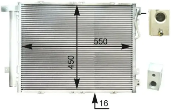 Kondensator, Klimaanlage MAHLE AC 429 000P Bild Kondensator, Klimaanlage MAHLE AC 429 000P