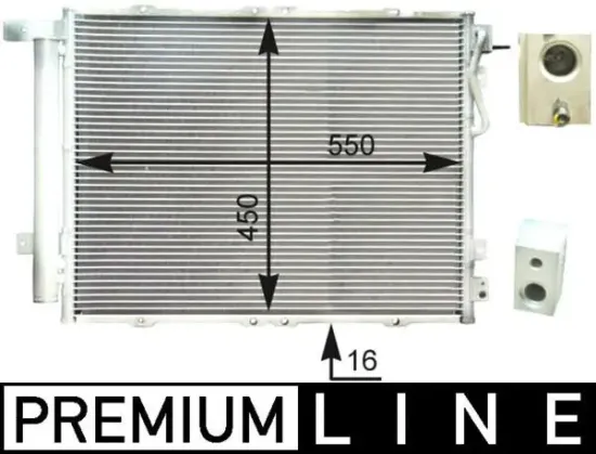 Kondensator, Klimaanlage MAHLE AC 429 000P Bild Kondensator, Klimaanlage MAHLE AC 429 000P